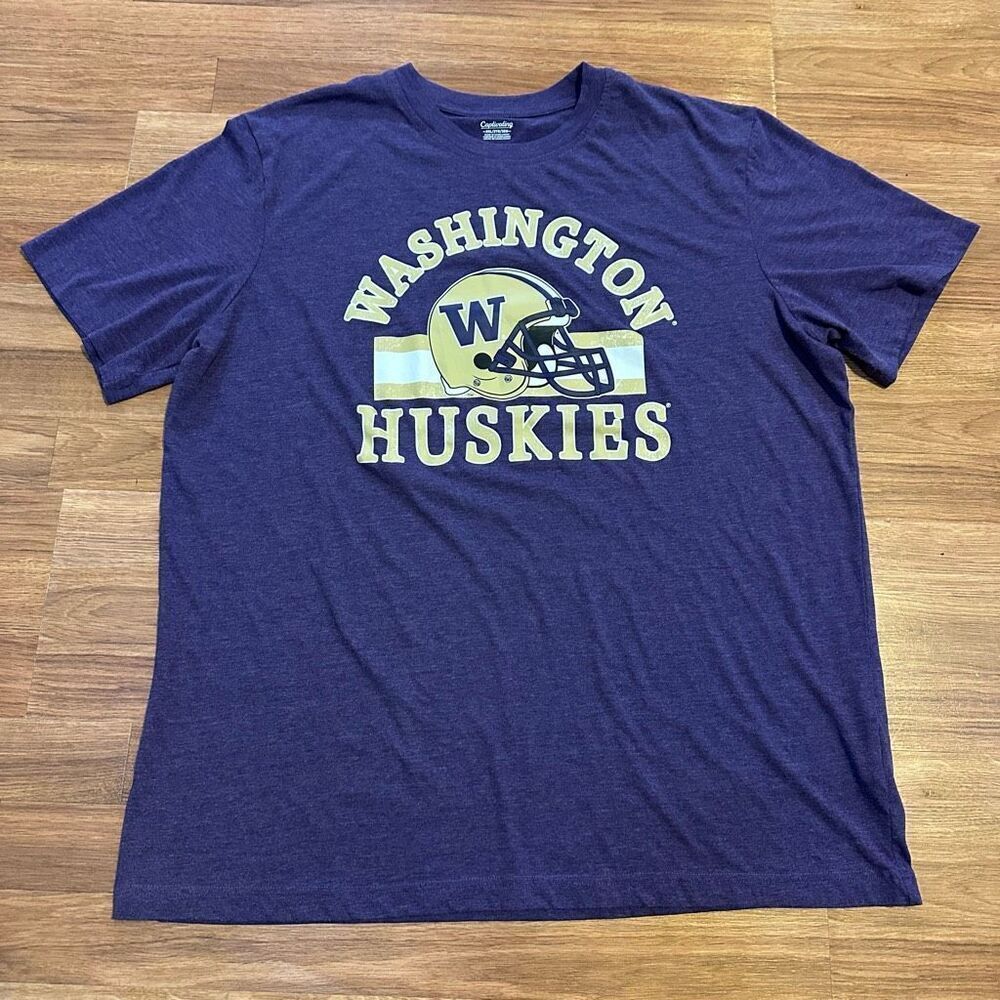 Washington Huskies Purple Short Sleeve T-Shirt | Men Size 2XL